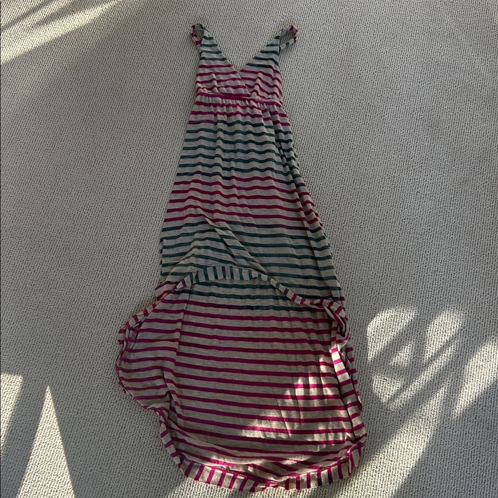 Striped Sleeveless Maxi Dress